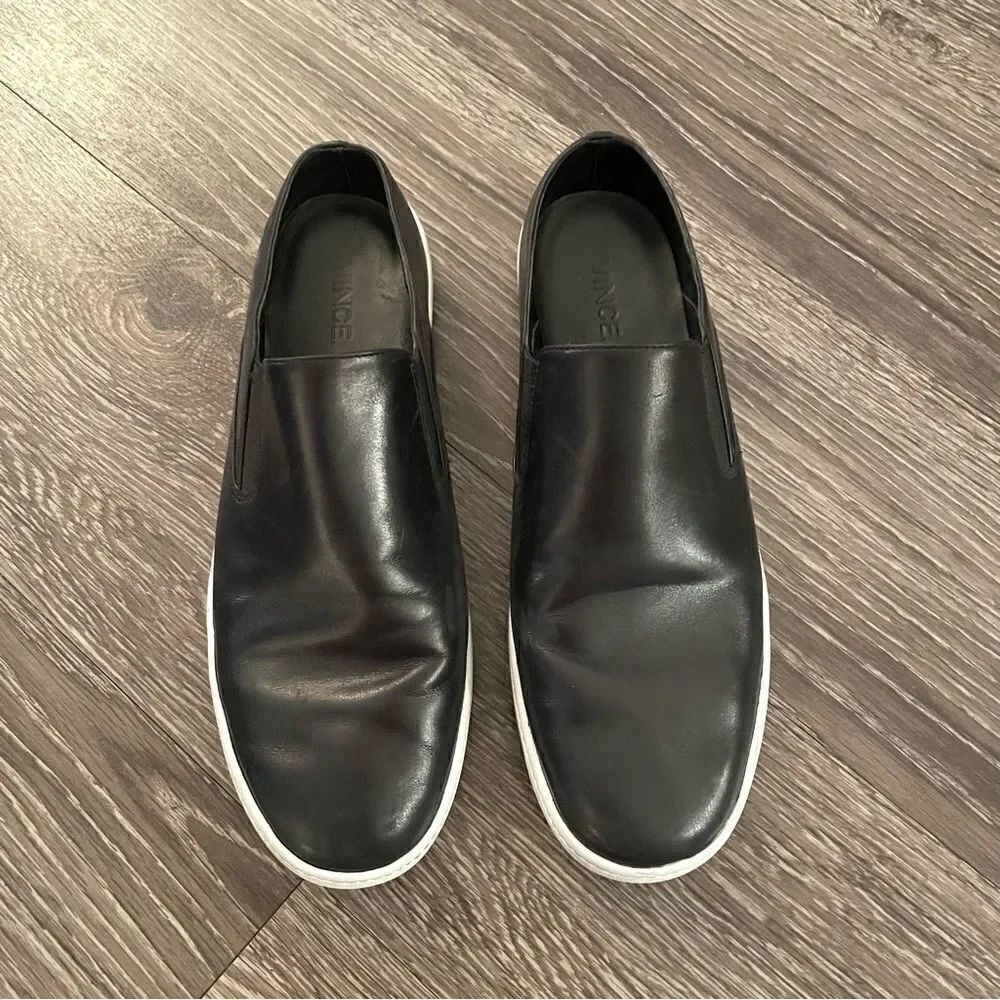 Vince leather slip on sneakers - Picture 2 of 8